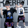 童装男童短袖套装2018夏季新款时尚嘻哈街舞表演服大童韩版两件套