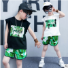 童装男童夏装2018新款夏季沙滩短裤两件套韩版中大儿童运动套装潮