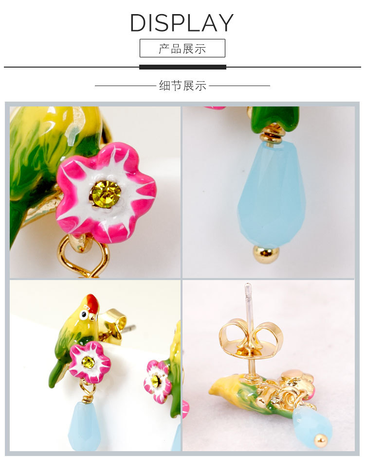 绿色鹦鹉耳坠_04