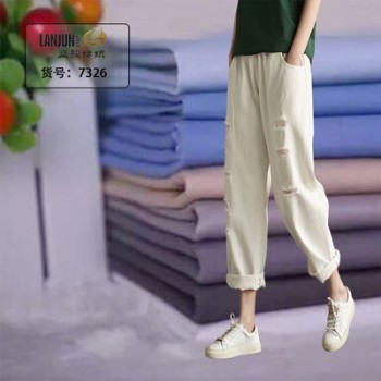 厂家现货供应全棉帆布料108*56斜纹纱卡碳磨面料箱包鞋帽工作服图1