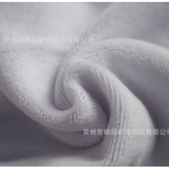厂家供应优质纯棉天鹅绒粉扑布料 婴儿天鹅绒