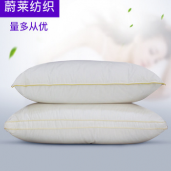 工厂直销酒店可水洗立体羽丝绒枕芯单人压缩纯棉纤维枕头定做批发图1