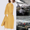 服装加工定制 时尚开叉水洗棉连衣裙 来样 来图 贴牌定做
