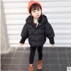 儿童棉衣2018童装冬季棉服女童保暖面包服女童小童连帽小外套纯色