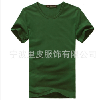 春夏纯棉纯色圆领男式短袖空白t恤文化广告衫班级团体服定做批发
