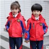 2018冬季新款冲锋衣女童运动服两件套男生中小学生班服套装幼儿园