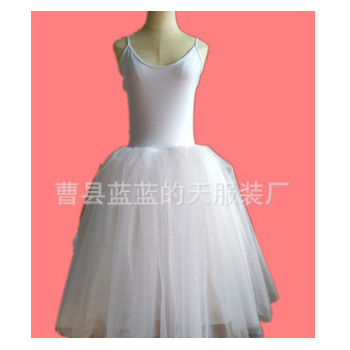 芭蕾舞蹈长纱裙 TUTU芭蕾舞经典练功连衣轻纱长裙图1