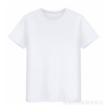 男式T恤纯色文化衫广告衫圆领短袖精梳棉白色黑色红色宝蓝色工厂