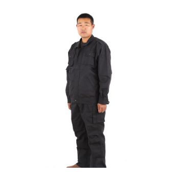 【厂家直销】长袖套装耐磨防撕裂作训服套装 保安冬季特训服批发图1