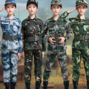 儿童迷彩服套装小军装野战特种兵男女孩夏令营军训服战狼猎人服装