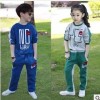 童套装批发 幼儿园校服 yesno正反 男女童运动套装 一件代发