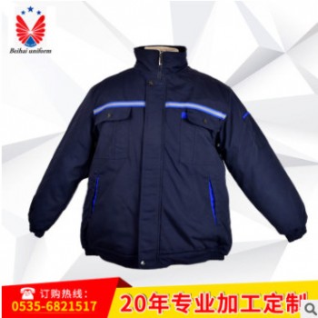 劳保工作服冬季 棉服工作服 加厚耐磨防寒工作服棉衣批发图1