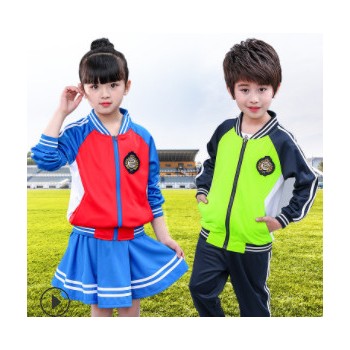 幼儿园园服2018新款英伦校服中小学生班服春秋儿童运动服套装定制图1