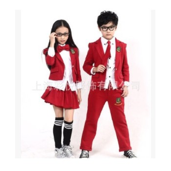 厂家定做校服中小学生校服中学生运动装夏季学生校服夏季纯棉图1
