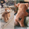 2018秋冬新款新生婴儿衣服 达菲熊加绒加厚连体衣ins爆款婴儿服装