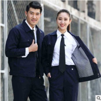 双层纯棉电焊工作服套装男秋冬季加厚耐磨防烫长袖劳保服厂服工装