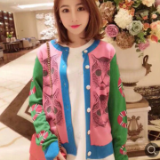 【毛织】 毛衣加工女装加工虎头刺绣毛衣针织开衫小批量服装来样贴牌定制