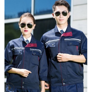 秋冬长袖工作服套装机器维修工厂车间劳保电焊工程师制服男士耐磨图1