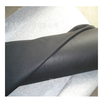 定制黑色灰色针刺涤纶毡 汽车内饰后备箱专用1mm阻燃毛毡布 无纺图1