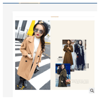 童装加工女童中长毛呢风衣外套2019新款中长款呢子大衣中大