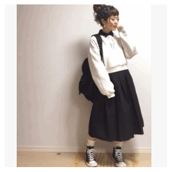 软妹萌妹学生宽松简约纯棉春季卫衣图1