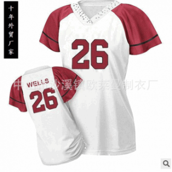 厂家批发定制 女款球服橄榄球职业比赛球衣队服图1