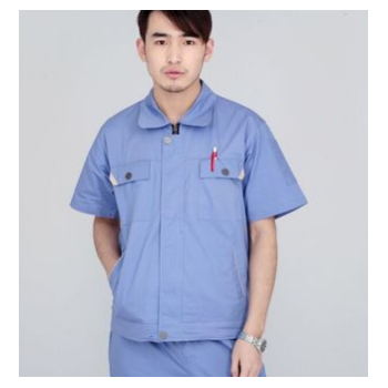 新款夏季工作服厂服 工地普通工装套装 劳保服　厦门工作服厂家图1