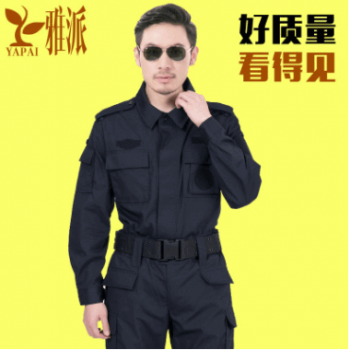 批发新款保安服秋冬装保安制服网格款作战作训服特勤特战服套装