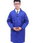 宝蓝加厚制服呢劳保蓝大褂防油防尘防静电工作服南昌厂家生产批发