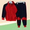 2014新款运动休闲拉链园服两件套外套 厂家全棉幼儿园园服套装批