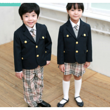 韩版小学生校服礼服 韩国儿童礼服套装 北京乐酷时代礼服定做9057