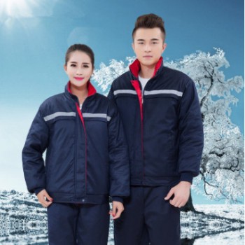 反光工作服棉衣男 冬装棉服加厚劳保服工人厂服汽修电焊男