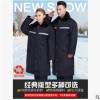 保安服冬季加厚多功能棉衣男女款棉服物业保安大衣冬装反光条工装