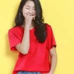 春夏休闲纯色圆领纯棉T恤女短袖圆领半袖百搭情侣款宽松一件代发