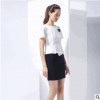 2018女式职业装韩版修身白领制服工作夏装短袖连衣裙批发一件代发