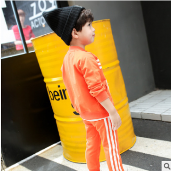 童装男童运动套装春秋2017秋装新款韩版儿童中小童拉链衫两件套潮