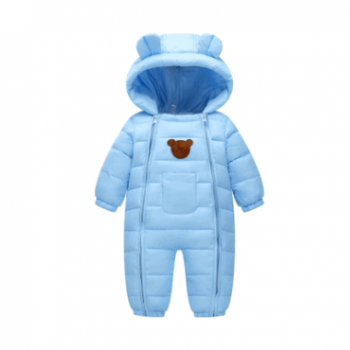 一件代发2018新款婴儿服装衣服加厚儿童爬爬服宝宝保暖哈衣连体衣