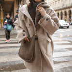 2019春秋新款韩版连帽加棉加厚毛呢外套女中长款学生宽松呢子大衣