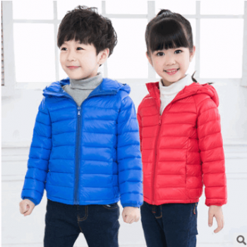 2018秋冬新款儿童轻薄羽绒棉服男女小中大童宝宝棉袄童装棉衣外套图1