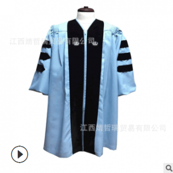 专业大学毕业服生产厂家 豪华学士博士服定制 美式学位服定制