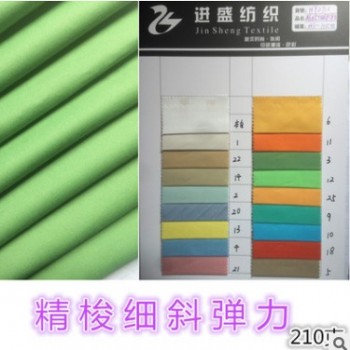 现货批发弹力斜纹棉布碳磨休闲裤梭织全棉布裤料衬衫广州服装面料图1