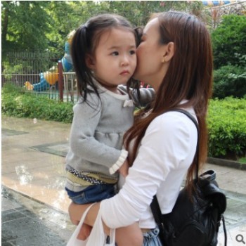 ins欧美款式维多利亚小七哈珀公主裙同款毛衣童装l连衣裙女童毛衣图1