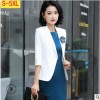 2019春季新款韩版修身长袖白色小西装连衣裙套装女酒店司仪工作服