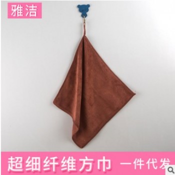 厂家直销超细纤维方巾 超细纤维涤纶复合颜色多选32股方巾批发