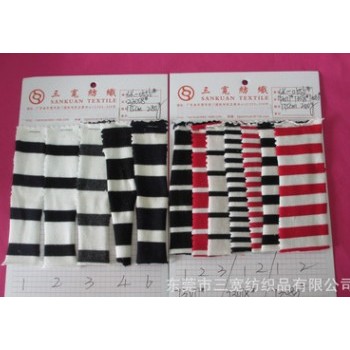 SK-0656#厂家直销日韩精品面料 色织条纹厚棉条纹宽窄条面料供应图1