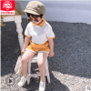 夏季韩版儿童运动套装男女童印花小清新套装儿童短袖t恤两件套