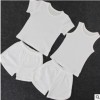 童装儿童夏季空调服纯棉家居服套装韩版呼吸棉透气纯色弹力家居服