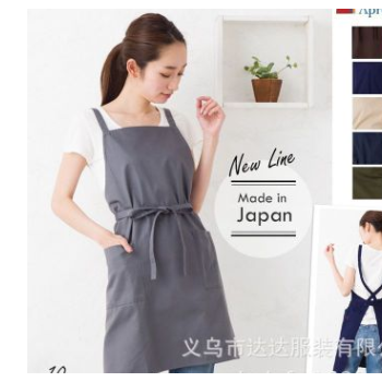 日本韩国围裙生产厂家定做高档外贸现货批发时尚简约韩版新款日式图1
