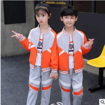 厂家定制小学生校服秋冬新款班服男女童初中校服服套装幼儿园园服图1