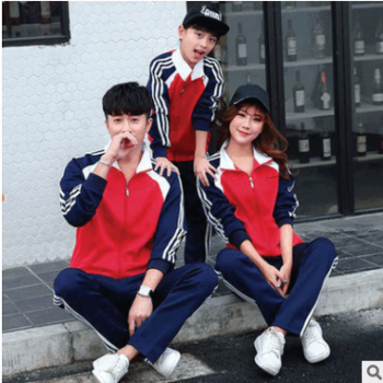 厂家定制秋冬小学生初中高中校服班服运动服大学运动会团体服装图1